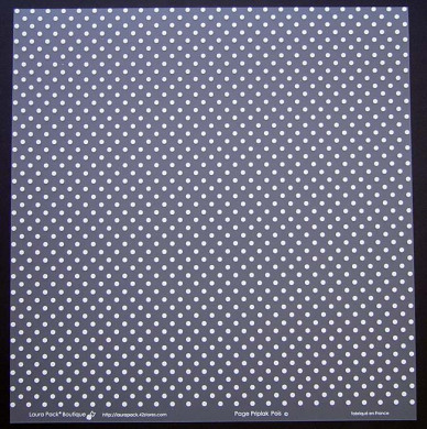 Plaque de Priplak imprimé Pois 30.5x30.5cm