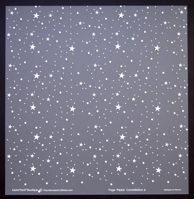 Plaque de Priplak imprimé Constellation 30.5x30.5cm