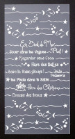 Plaque de Priplak imprimé Jolis Poissons 9.5x19cm