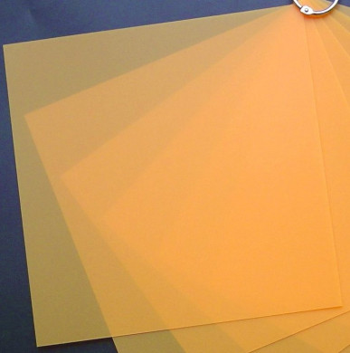 Plaque de Priplak Opaline mandarine 19 x 19cm