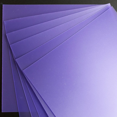 Plaque de Priplak Opaline violet 18x18cm