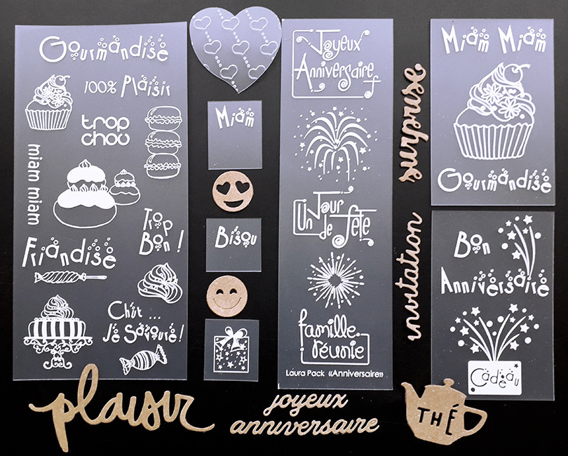 Pack Anniversaire-Gourmandise - Laura Pack Boutique, Scrapbooking