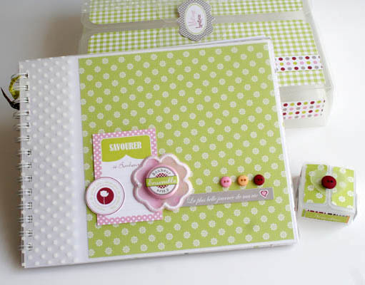 Kit scrapbooking mini album mariage